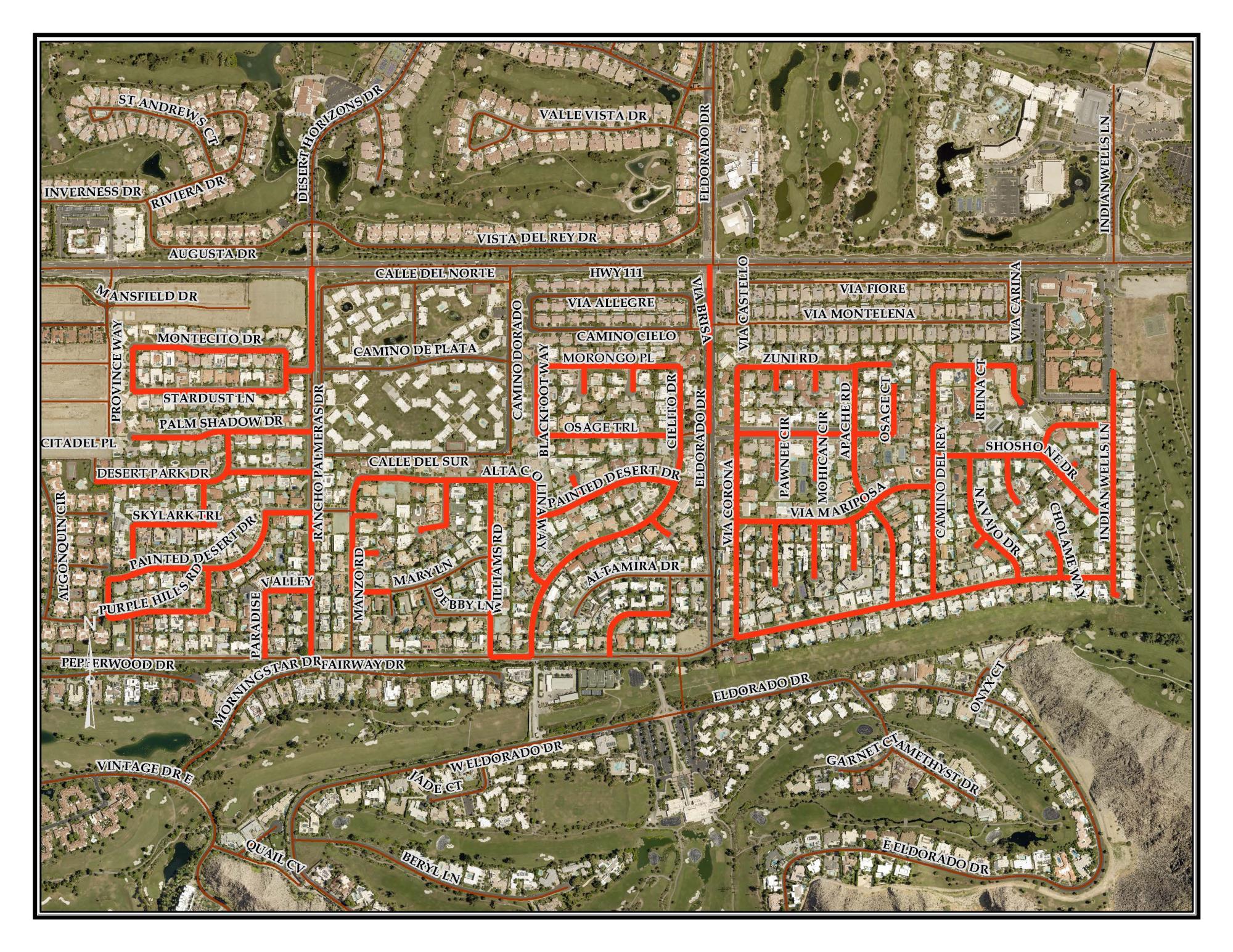 Frontier Fiber Optic Vicinity Map