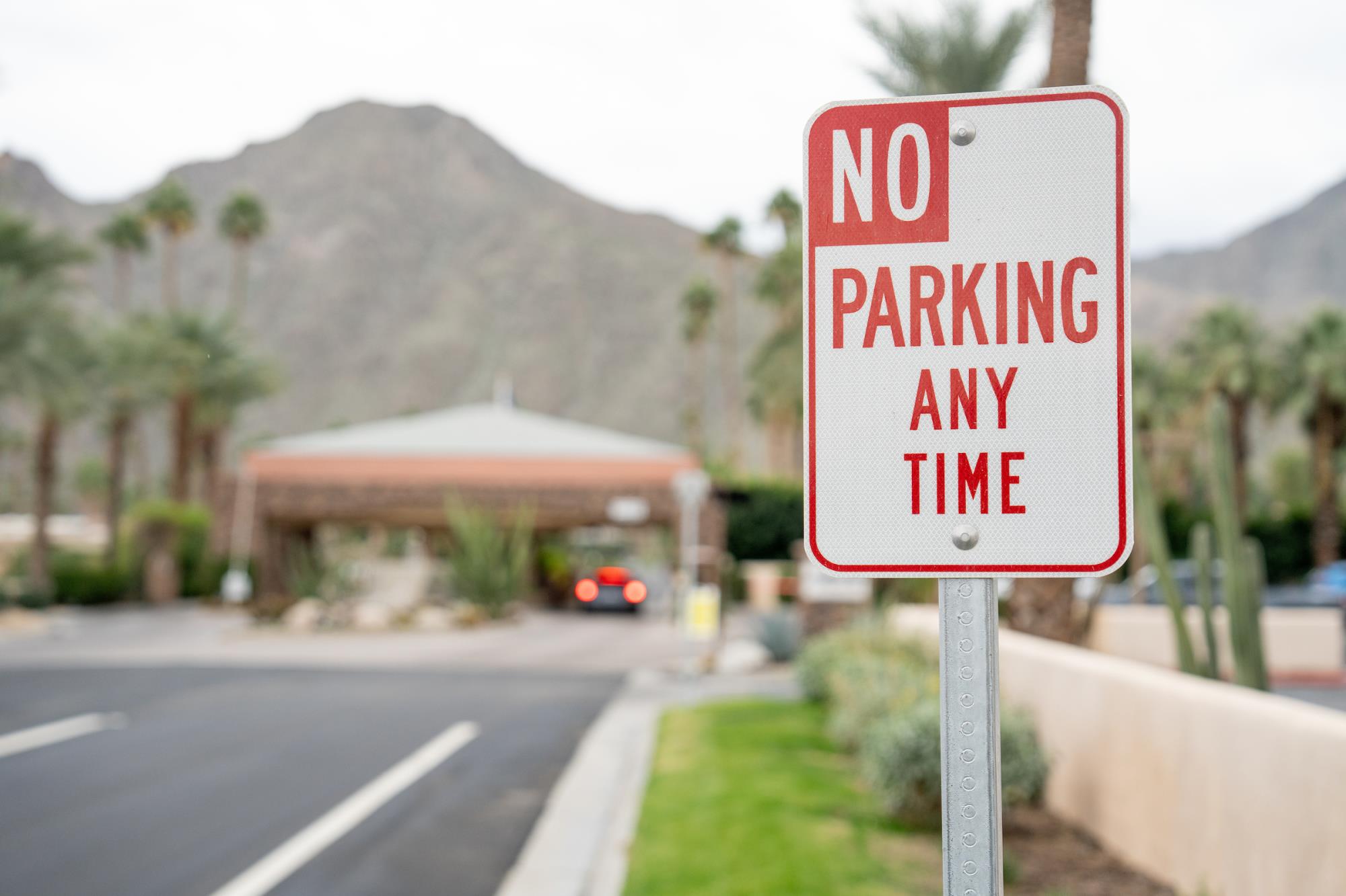 No Parking Anytime Sign